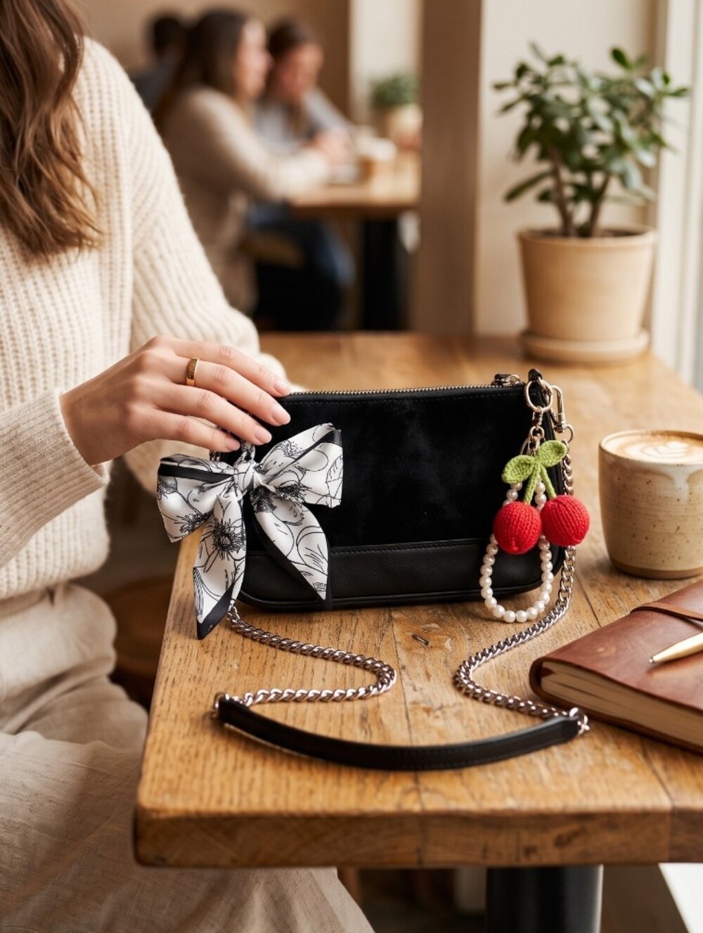 Coach Hampton Leather Demi Pouch Baguette